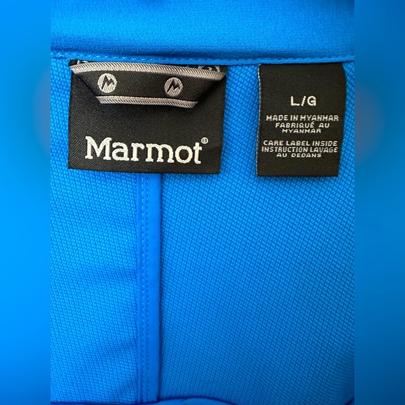 NWTs Marmot Men’s Tempo Softshell Jacket. Cobalt Blue. Large - Picture 6 of 11